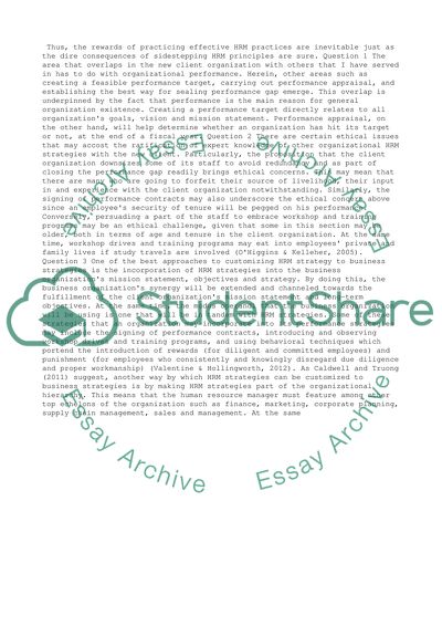 Ethical Issues in HRM Strategy