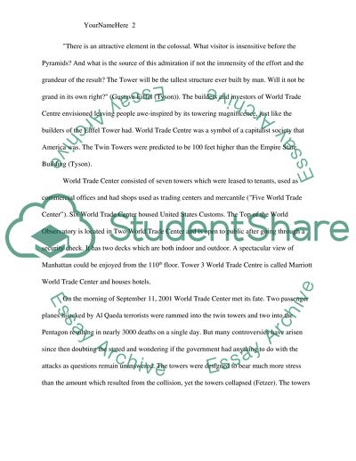 Architectural History of the World Trade Center