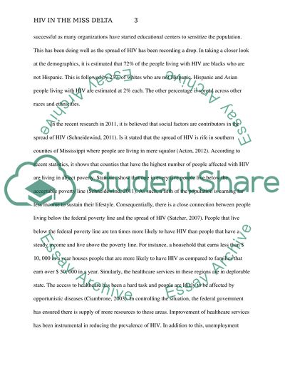 Research paper on hiv in the miss delta