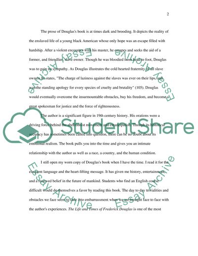 The Life and Times of Frederick Douglas by Frederick Douglas