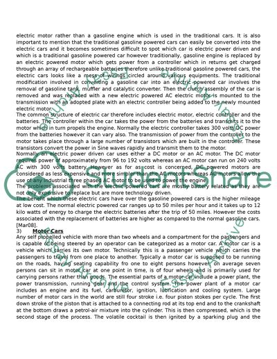 The Various Classifications of the Cars Which are Prevalent in the Developed World