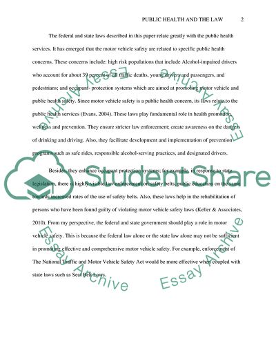 Public Health and the Law