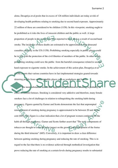 Should smoking be banned