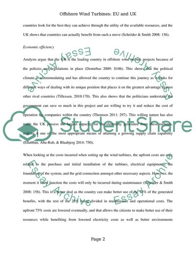 The Future of Offshore Wind Turbines around EU and the UK