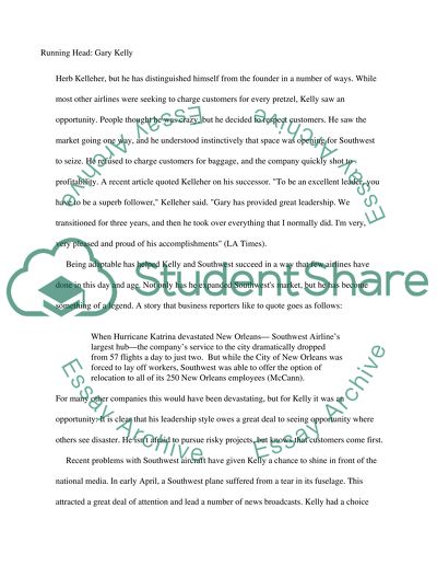 Gary Kelly CEO of Southwest Airlines