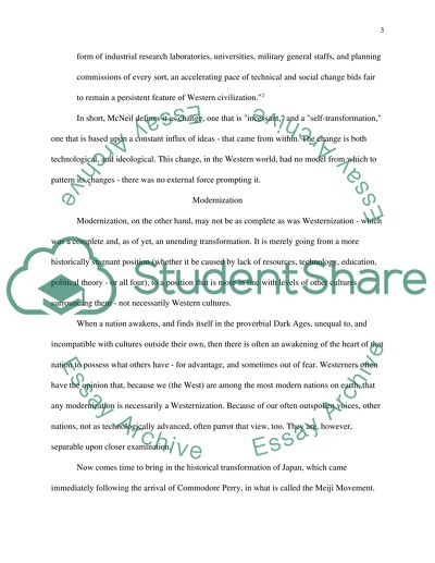 The Meiji Restoration Modernization or Westernization