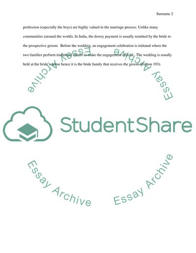 Arranging a marriage in india