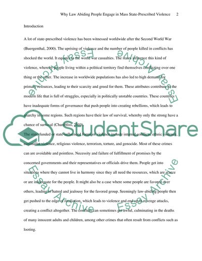 Why Law Abiding People Engage in Mass State-Prescribed Violence