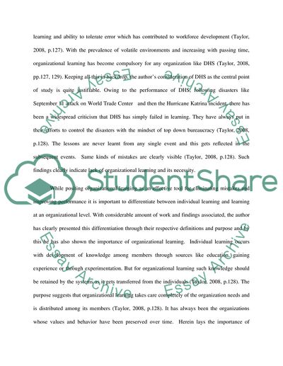 Analysis of Learning Indicators and Collaborative Capacity by Heather Getha Taylor