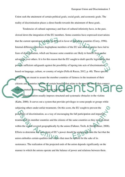 Why Has the European Union Been Particularly Active in Its Employment Anti-discrimination Measures