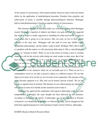 Philosophy of Martin Heidegger