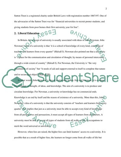 Liberal Education, McDonaldization of Education, and Student Fees