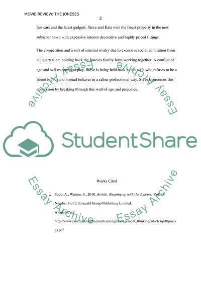 Analyzing The Joneses