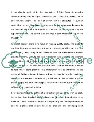 Bovril Advert Representation