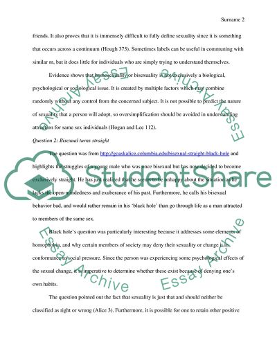 Human sexuality essay