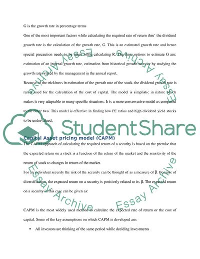 The cost of equity capital and the CAPM
