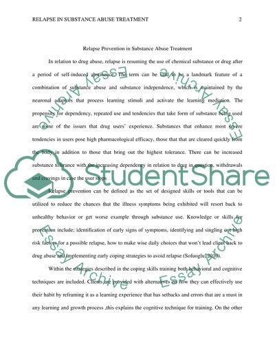 Impact of the Substance Abuse