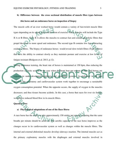 Equine Exercise Physiology, Fitness and Training