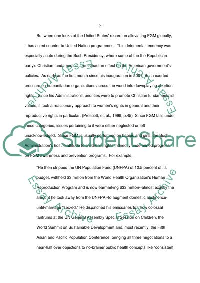 Is the U.S. and U.N. doing all they can do to assist and protect the victims of FGM