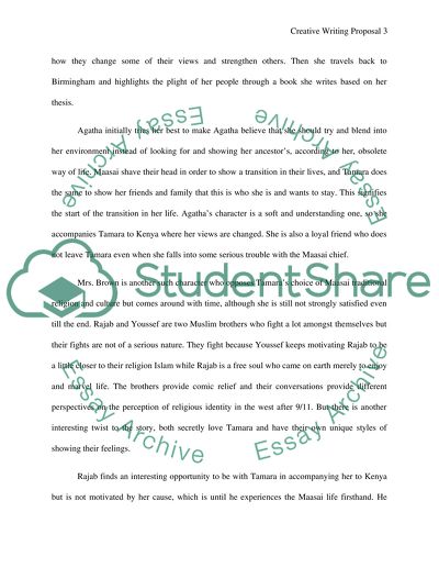 Creative Writing Proposal