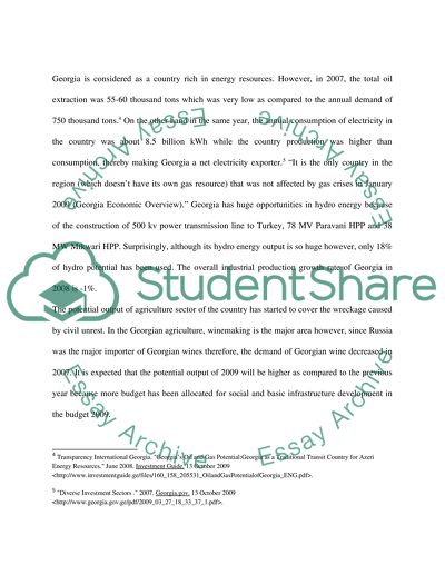 Potential output of Georgia(country)