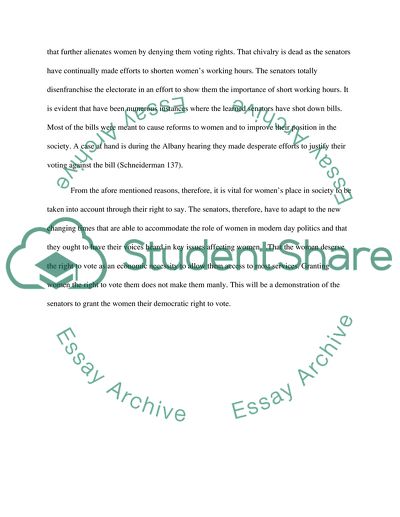 Working Women and the Vote