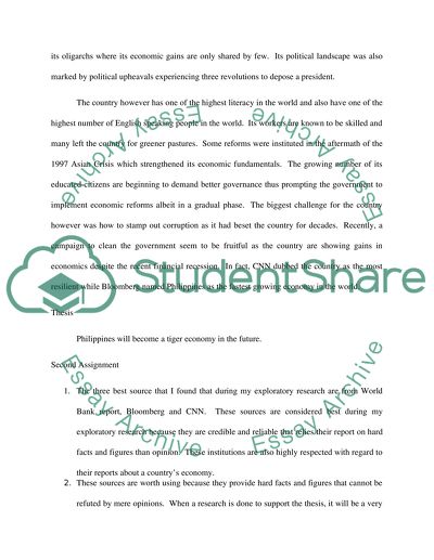 Future Economic Prospects of the Philippines