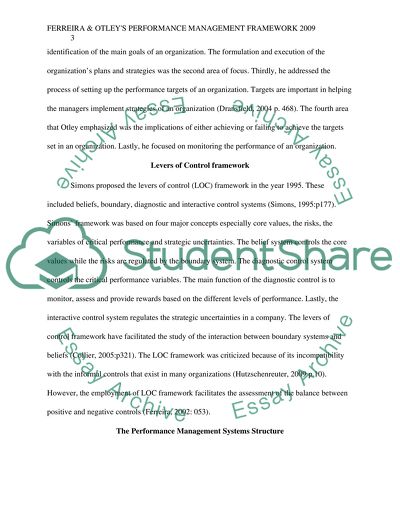 Performance management