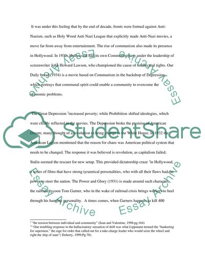 The social and political films of the 1930s