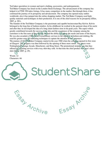 Ted Baker Company Profile