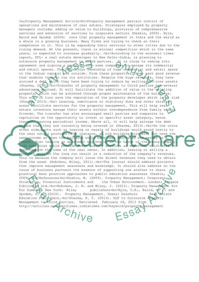 Property Management in New Delhi-India