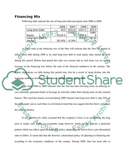 Financial Analysis for Taylor Wimpey