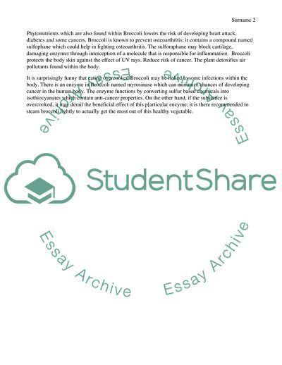 The Role of Phytochemicals