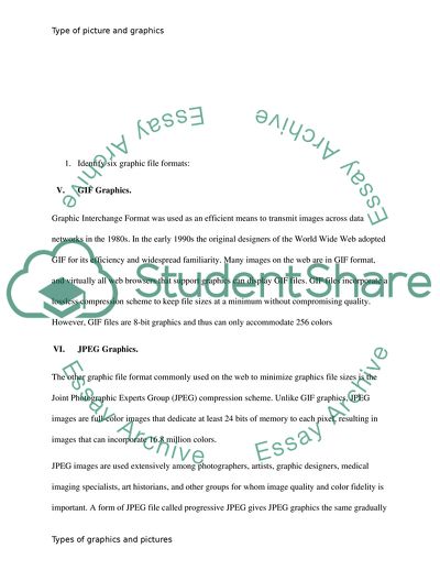 Photo and Graphic Formats