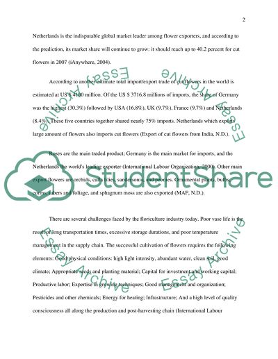 Global flower marketing