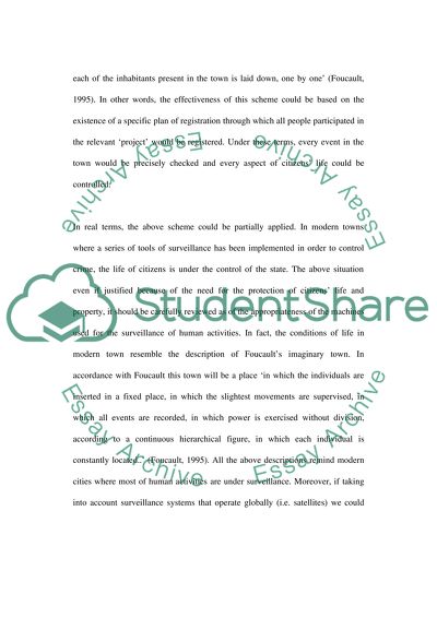 Michel Foucault Panopticism