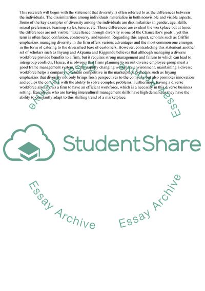Diversity leadership essay