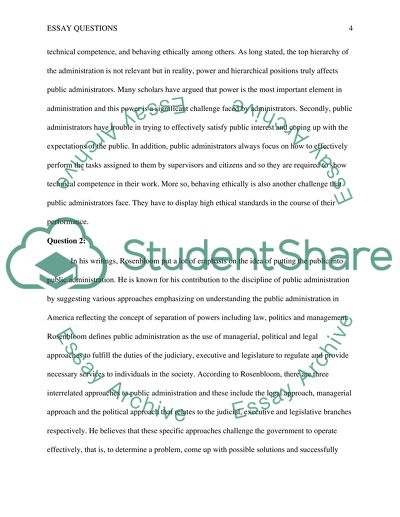 Major Issues in Public Administration