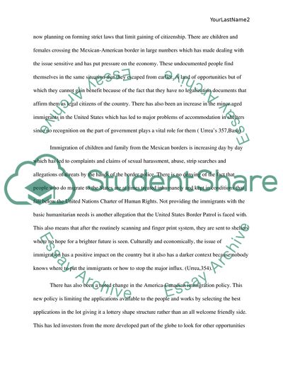 Immigration Crisis in the United States: A Time to Reform Laws