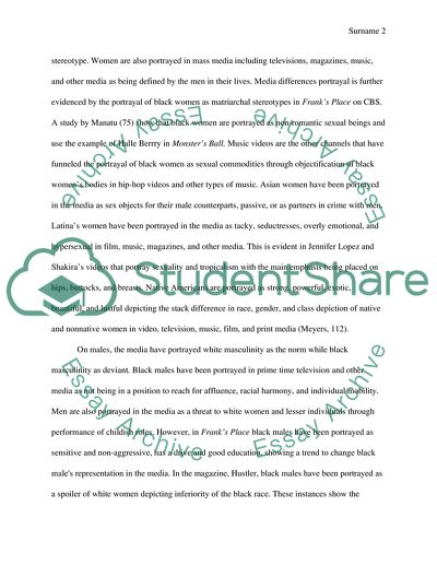 Gender, Race, Class in the Media