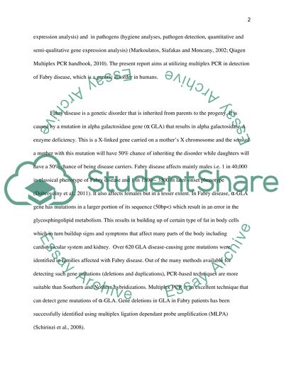 Detection of Fabry disease