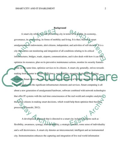 Smart City and Its Enablement