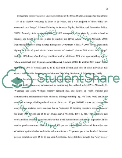 Should the drinking age be lowered to 18