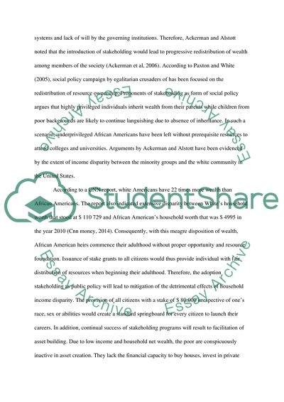 Critical Assessment of Stakeholding Debates