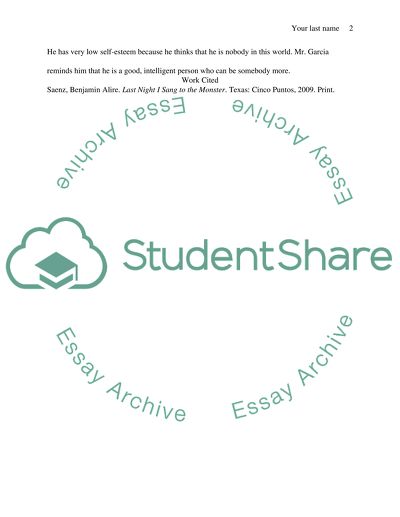 Last Night I Sang to the Monster