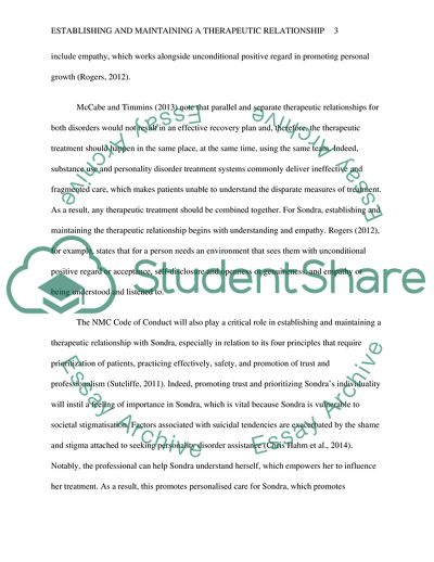 Therapeutic Relationship Between a Patient with Personality Disorder and the Healthcare Worker