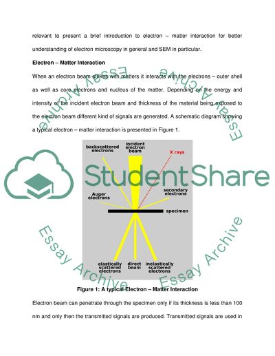 Procurement of a Suitable Scanning Electron Microscope