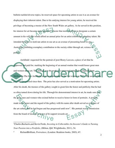 Archibald Prize Art Gallery