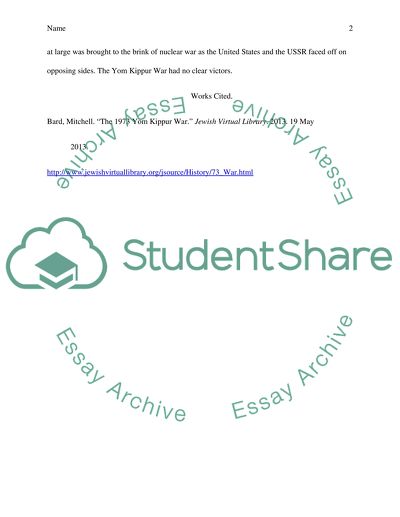 Who won the Yom Kippur/Ramadan War of 1973 Explain your reasoning