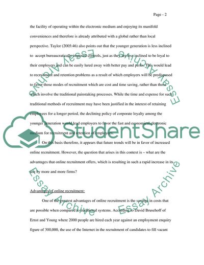 What Is Beneficial about Online Recruitment of the Employees